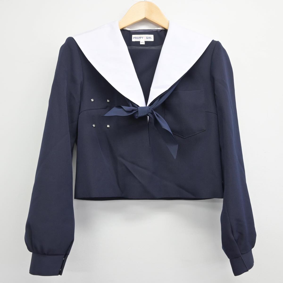 【中古】愛知県 愛知県安城市立西中学校 女子制服 3点（セーラー服・スカート）sf028126