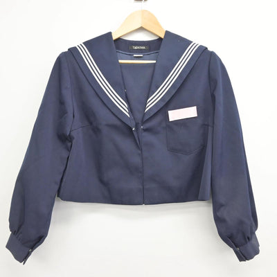 【中古】大分県 城崎中学校 女子制服 2点（セーラー服・スカート）sf028134