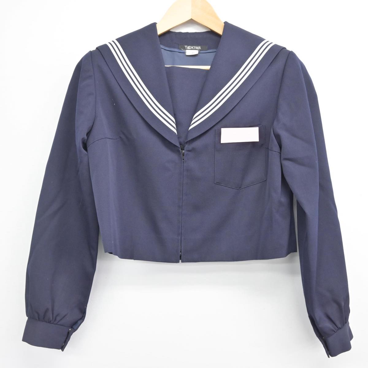 【中古】大分県 城崎中学校 女子制服 3点（セーラー服・スカート・スカート）sf028135