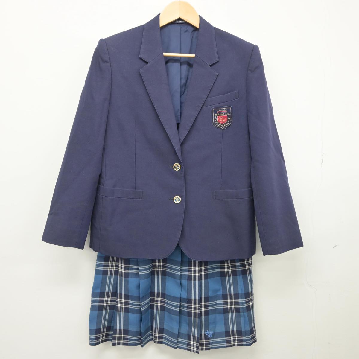 【中古】沖縄県 沖縄県立浦添高等学校 女子制服 2点（ブレザー・スカート）sf028140