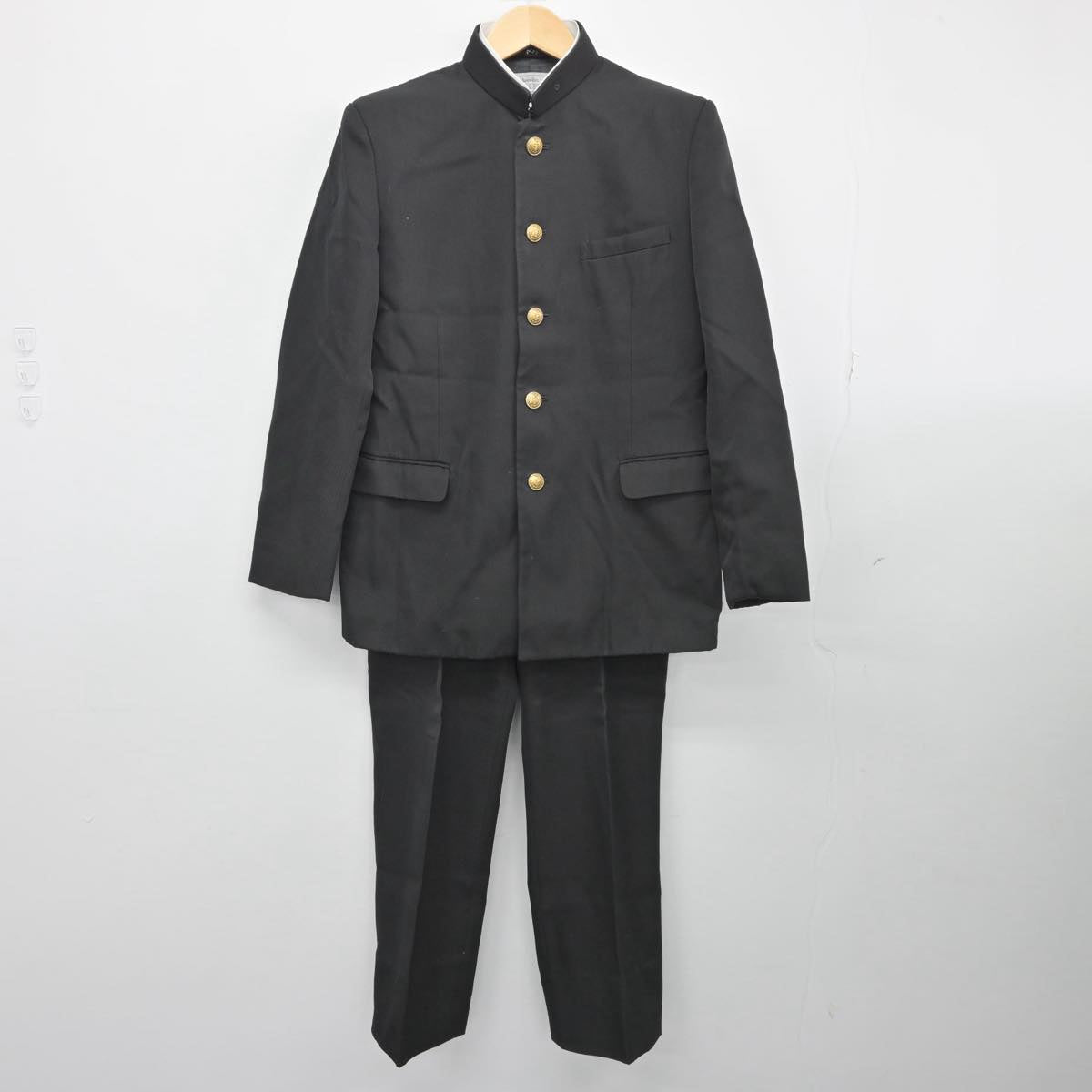 【中古】愛知県 名古屋高校 男子制服 3点（ブレザー・ニット・ズボン）sf028144