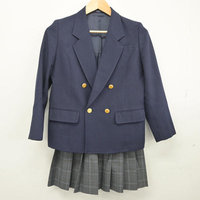 【中古】神奈川県 横浜市立岡村中学校 女子制服 4点（ブレザー・スカート）sf028145