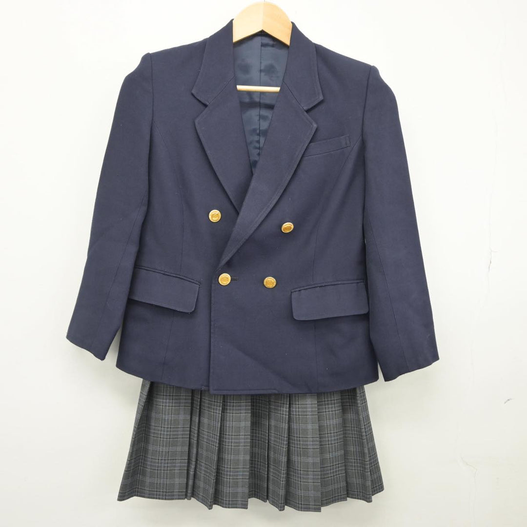 【中古】神奈川県 横浜市立岡村中学校 女子制服 4点（ブレザー・スカート・スカート）sf028146