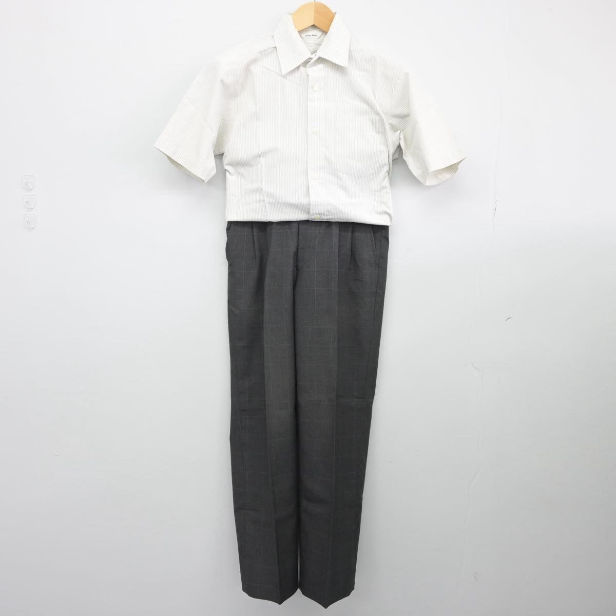 【中古】東京都 私立桜丘高校 男子制服 2点（シャツ・ズボン）sf028147