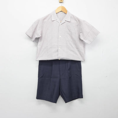 【中古】京都府 京都文教短期大学付属小学校 男子制服 2点（シャツ・ズボン）sf028153