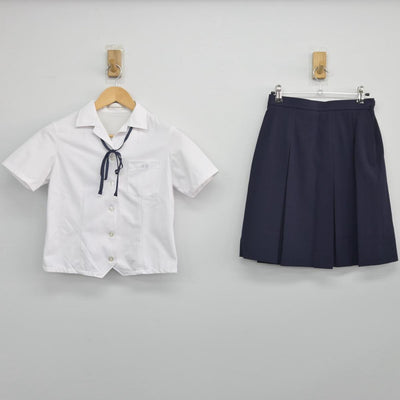 【中古】宮城県 宮城学院高等学校 女子制服 3点（シャツ・スカート）sf028161