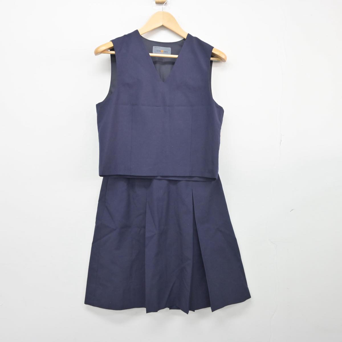 【中古】埼玉県 新座市立第五中学校 女子制服 2点（ベスト・スカート）sf028167