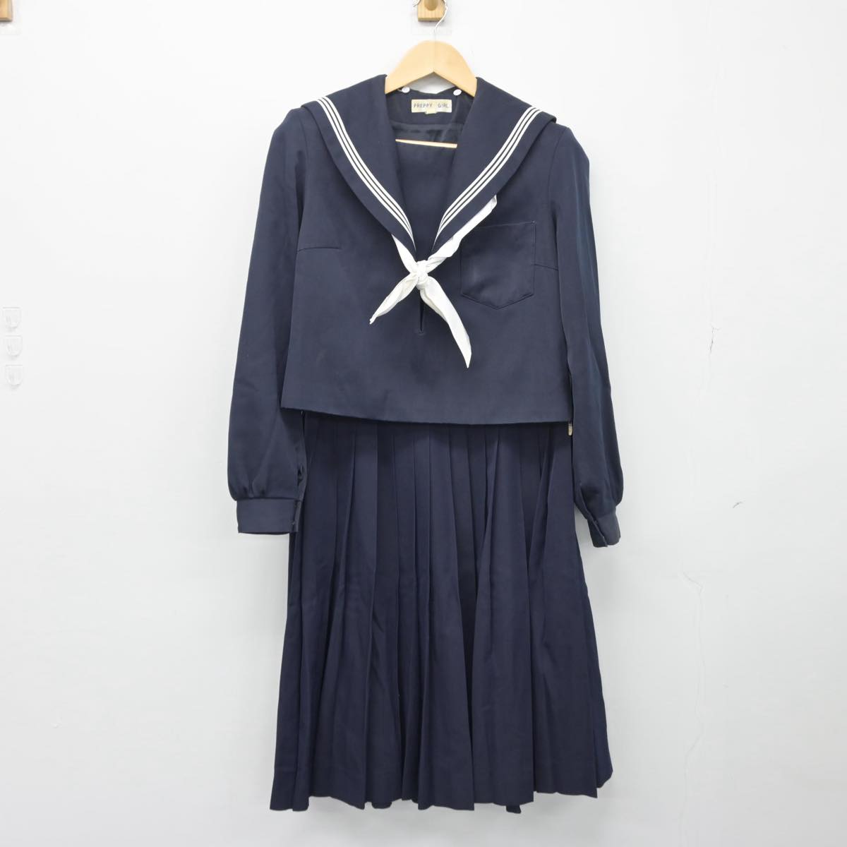 【中古】愛知県 美川中学校 女子制服 3点（セーラー服・スカート）sf028184