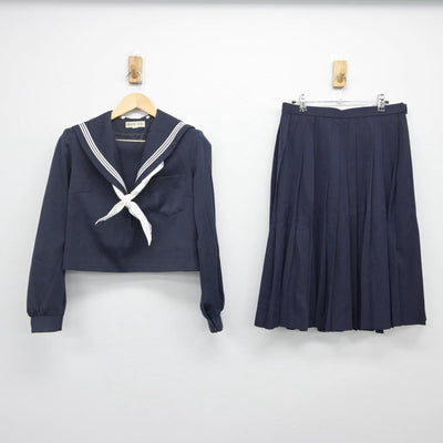 【中古】愛知県 美川中学校 女子制服 3点（セーラー服・スカート）sf028184