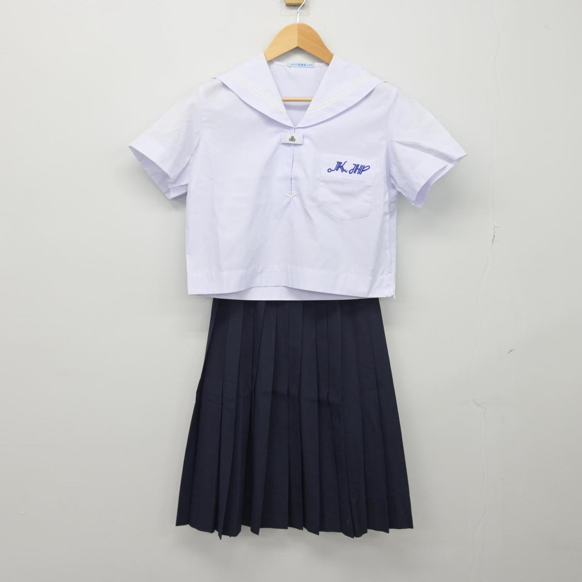 【中古】兵庫県 加古川東高等学校 女子制服 3点（セーラー服・スカート）sf028186