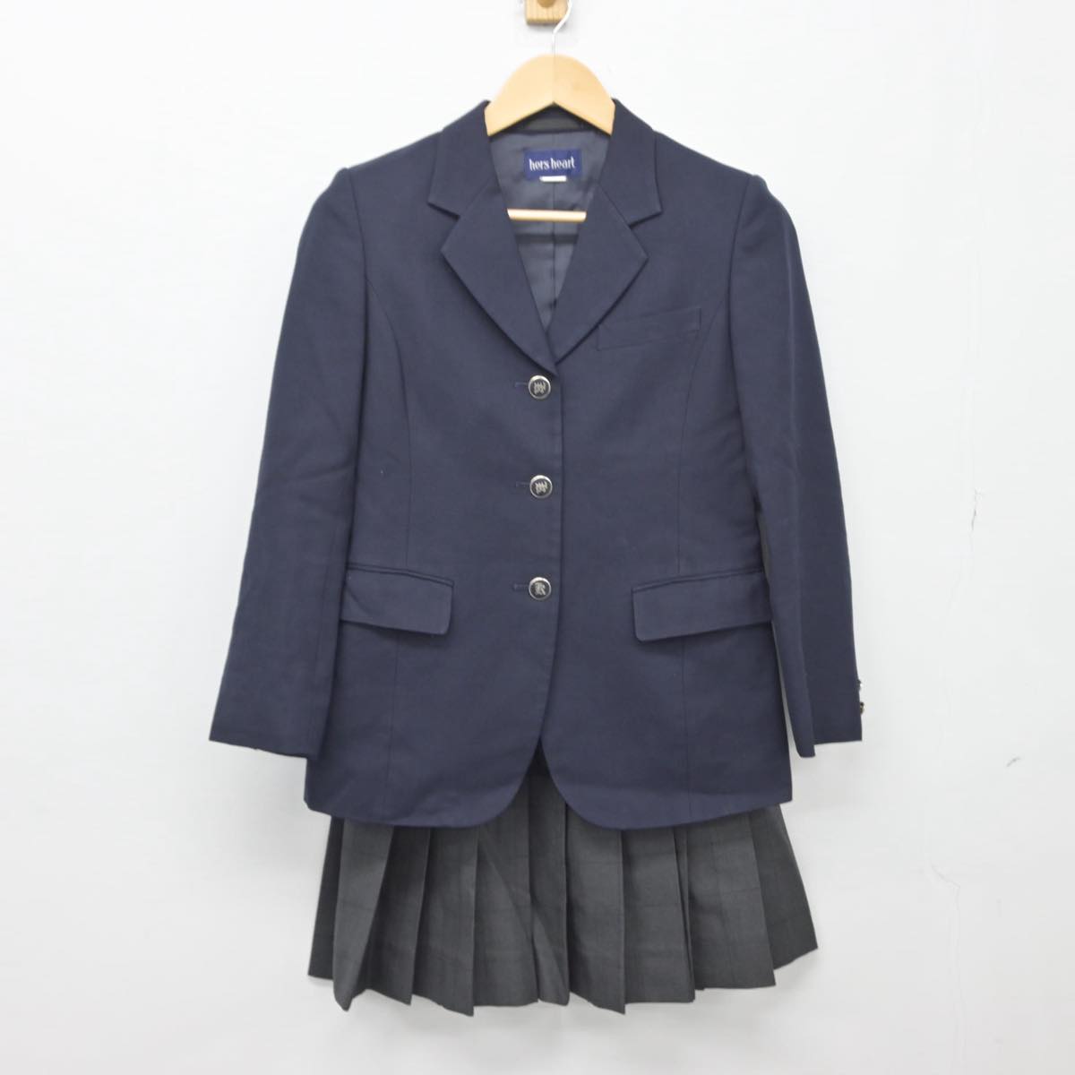 【中古】群馬県 群馬県伊勢崎興陽高等学校 女子制服 2点（ブレザー・スカート）sf028188