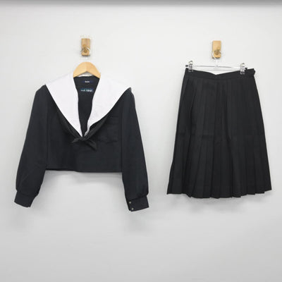 【中古】愛知県 西尾市立平坂中学校 女子制服 3点（セーラー服・スカート）sf028201