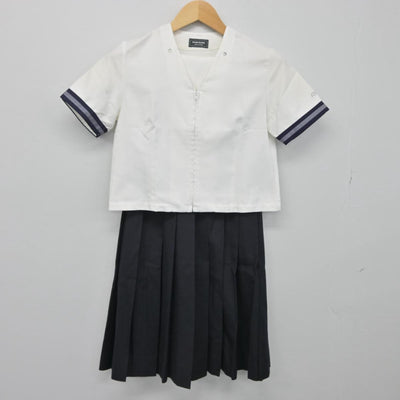 【中古】東京都 武蔵野大学高等学校 女子制服 2点（セーラー服・スカート）sf028210