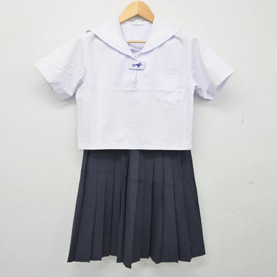 【中古】兵庫県 高砂市立荒井中学校 女子制服 2点（セーラー服・スカート）sf028214