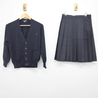 【中古】千葉県 船橋啓明高等学校 女子制服 2点（ニット・スカート）sf028216