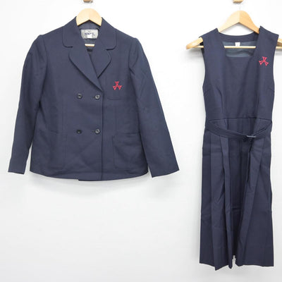 【中古】兵庫県 西宮市立甲陵中学校 女子制服 2点（ブレザー・ジャンパースカート）sf028217