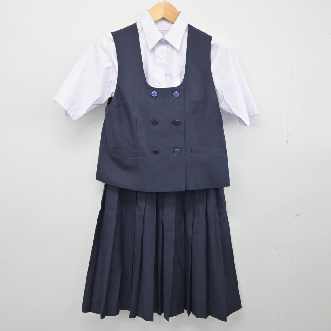 【中古制服】埼玉県 指扇中学校 女子制服 3点（ベスト・シャツ・スカート）sf028231【リサイクル学生服】 | 中古制服通販パレイド