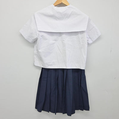 【中古】佐賀県 佐賀県唐津市立第五中学校 女子制服 3点（セーラー服・セーラー服・スカート）sf028236