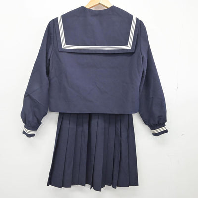 【中古】佐賀県 佐賀県唐津市立第五中学校 女子制服 2点（セーラー服・スカート）sf028239