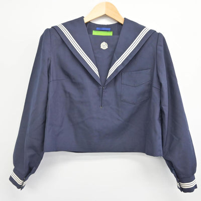 【中古】佐賀県 佐賀県唐津市立第五中学校 女子制服 2点（セーラー服・スカート）sf028239