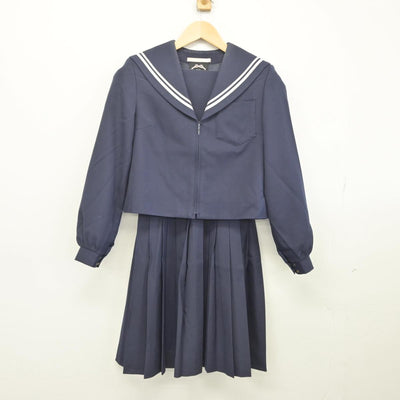 【中古】愛知県 瀬戸市立水無瀬中学校 女子制服 2点（セーラー服・スカート）sf028245