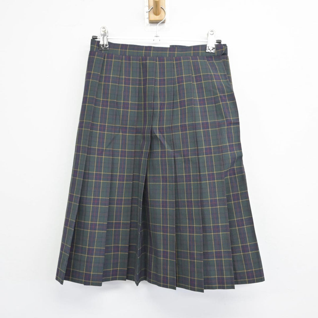 【中古】福岡県 糸島二丈中学校 女子制服 2点（ニットベスト・スカート）sf028247