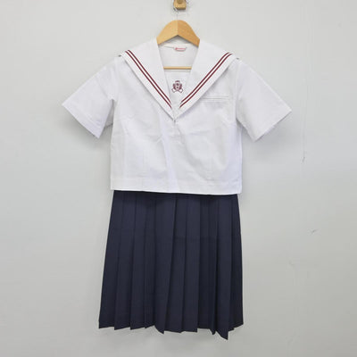 【中古】千葉県 松戸市立常盤平中学校 女子制服 3点（セーラー服・スカート）sf028251