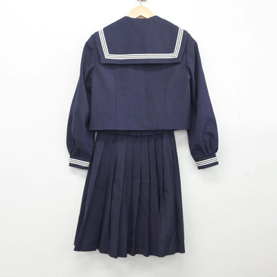 【中古】千葉県 周南中学校 女子制服 3点（セーラー服・スカート）sf028290