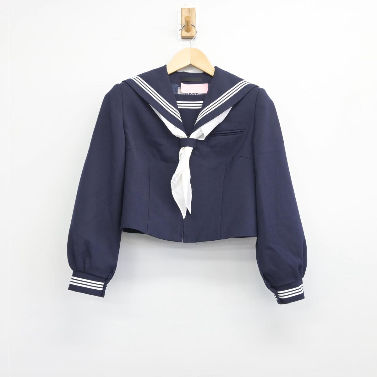 【中古】千葉県 周南中学校 女子制服 3点（セーラー服・スカート）sf028291