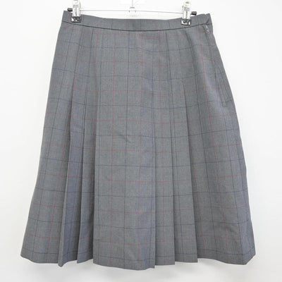 【中古】北海道 美深高等学校 女子制服 2点（ニットベスト・スカート）sf028309