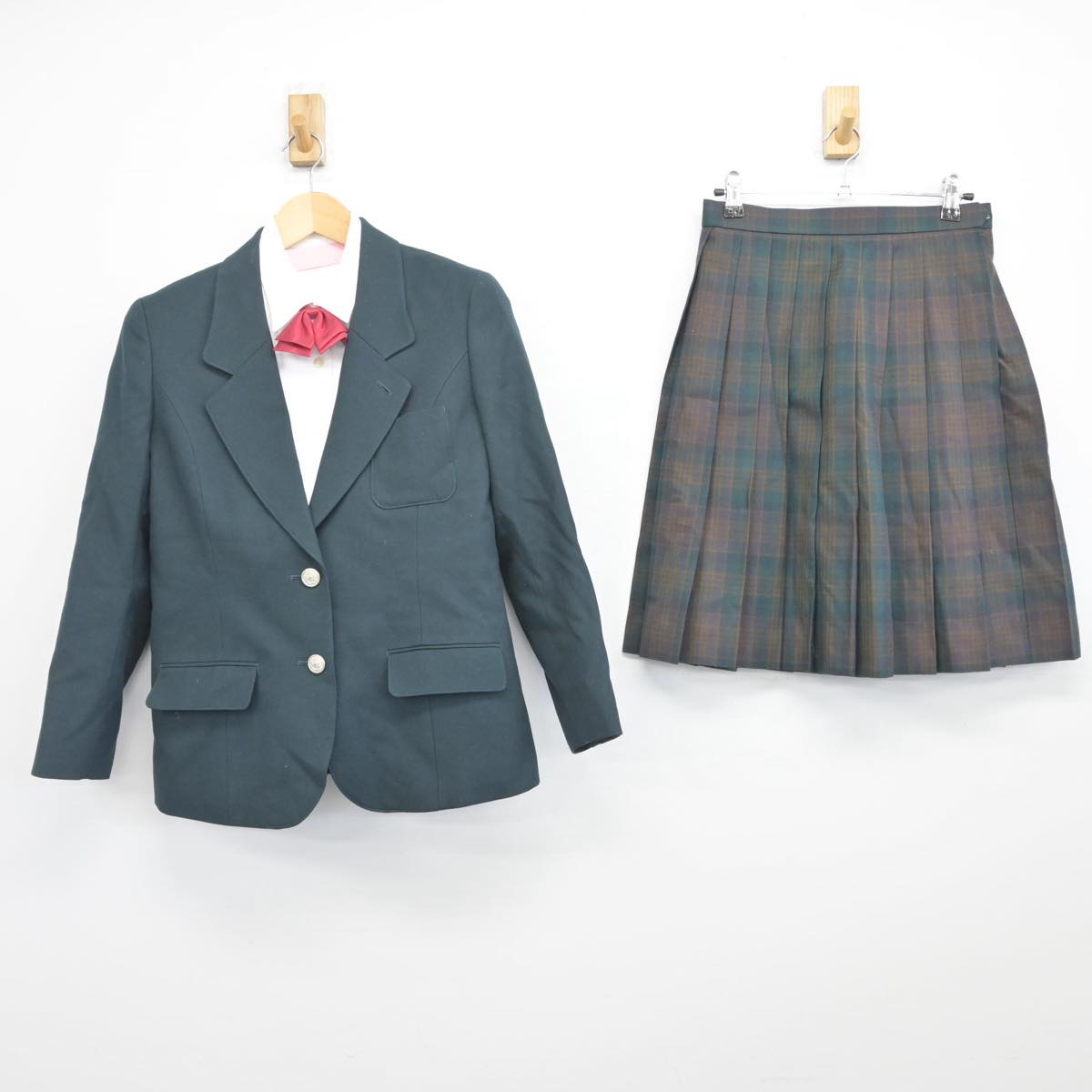 【中古】千葉県 国府台学院女子中学校・女子高等学校/旧制服 女子制服 4点（ブレザー・シャツ・スカート）sf028313