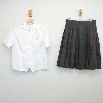 【中古】千葉県 国府台学院女子中学校・女子高等学校/旧制服 女子制服 3点（シャツ・スカート）sf028321