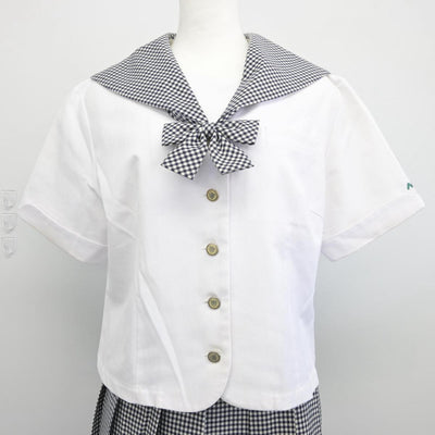 【中古】埼玉県 武蔵越生高等学校 女子制服 3点（セーラー服・スカート）sf028324