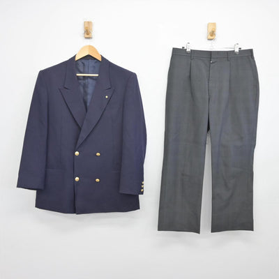 【中古】神奈川県 山北高等学校 男子制服 4点（ブレザー・ズボン）sf028360