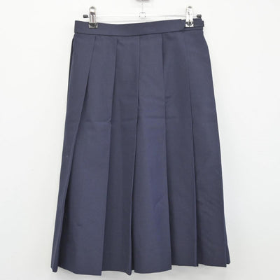 【中古】岩手県 花北青雲高等学校 女子制服 3点（ニットベスト・スカート）sf028362