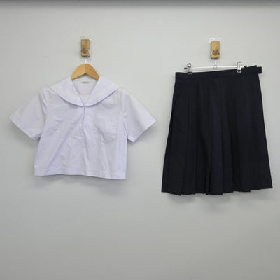 【中古】兵庫県 平岡南中学校 女子制服 3点（セーラー服・セーラー服・スカート）sf028366