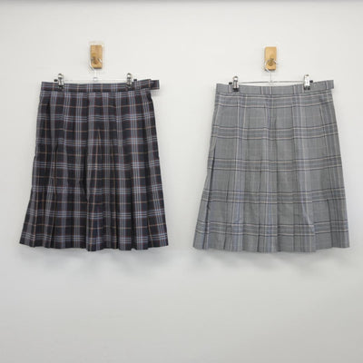 【中古】埼玉県 埼玉栄高等学校 女子制服 2点（スカート）sf028378