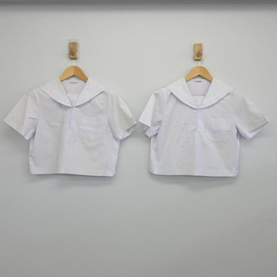 【中古】兵庫県 平岡南中学校 女子制服 3点（セーラー服・スカート）sf028379