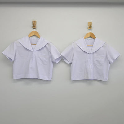 【中古】兵庫県 平岡南中学校 女子制服 2点（セーラー服）sf028380