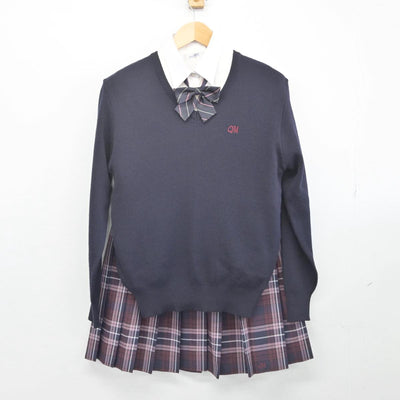 【中古】栃木県 小山南高等学校 女子制服 5点（ブレザー・ニット・シャツ・スカート）sf028392