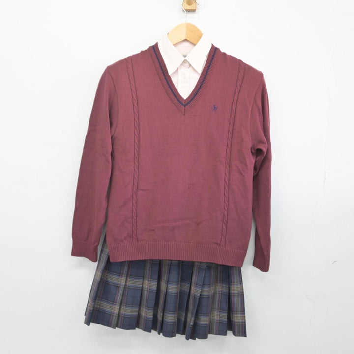 中古制服】北海道 札幌北斗高等学校 女子制服 3点（ニット・シャツ・スカート）sf028397【リサイクル学生服】 | 中古制服通販パレイド