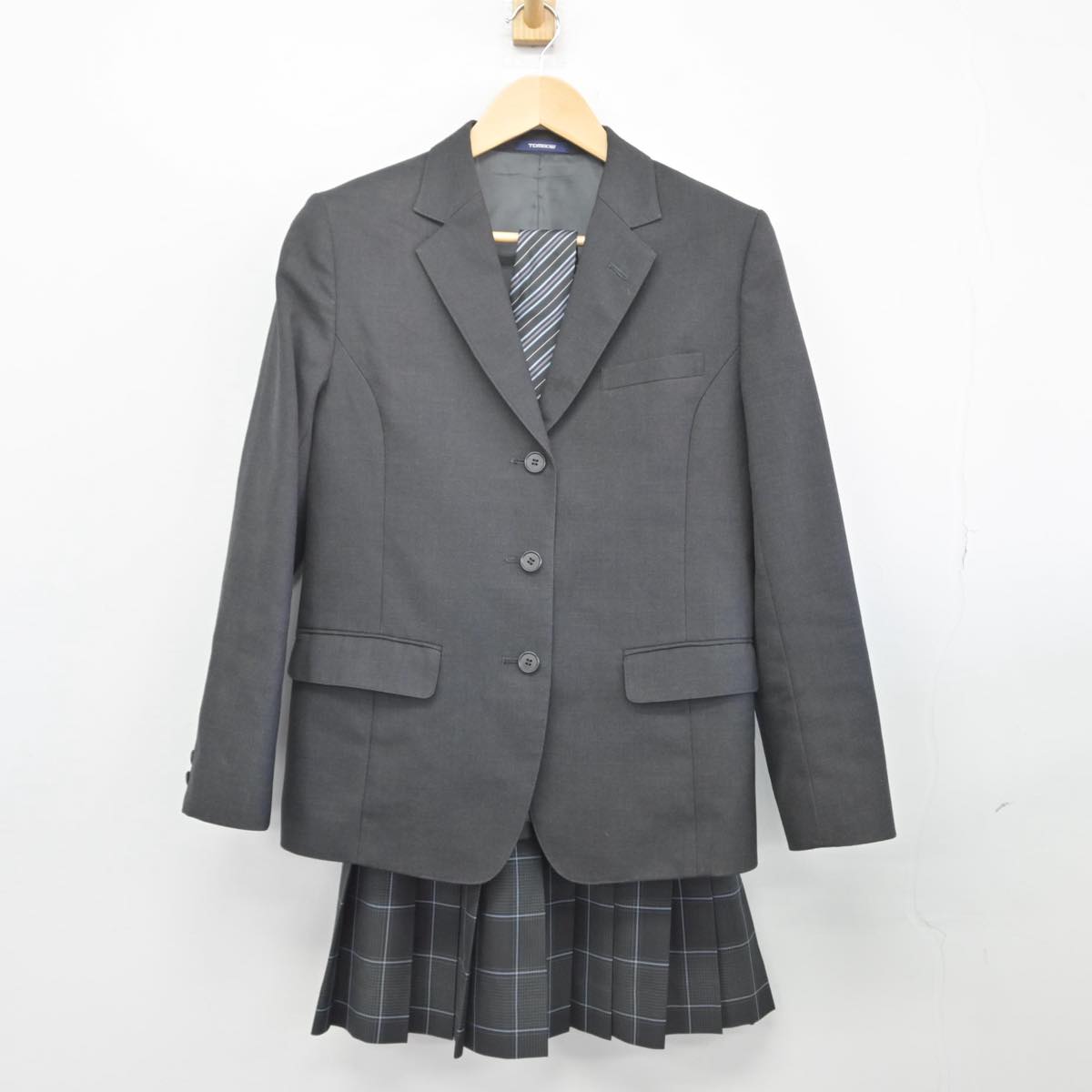 【中古】神奈川県 横浜サイエンスフロンティア高等学校 女子制服 3点（ブレザー・スカート）sf028401