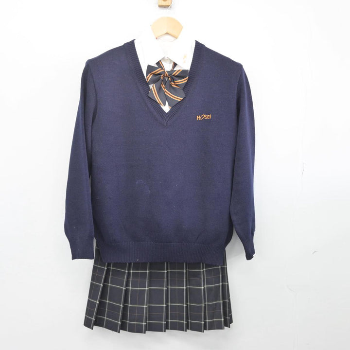 【中古制服】東京都 法政大学 中学高等学校 女子制服 4点（ニット・その他アイテム・スカート）sf028406【リサイクル学生服】 | 中古制服 通販パレイド