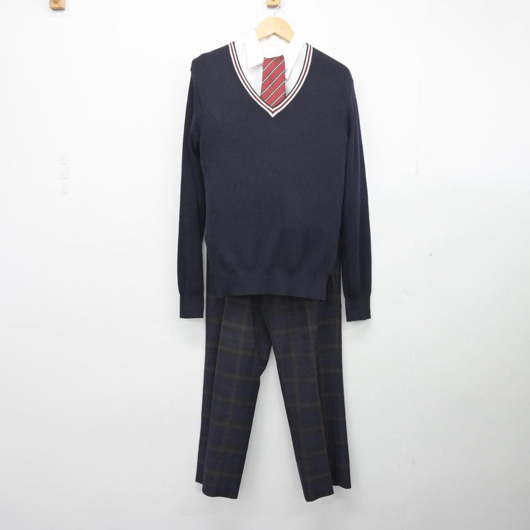 中古制服】大分県 鶴崎工業高等学校 男子制服 5点（ブレザー・ニット・シャツ・ズボン）sf028426【リサイクル学生服】 | 中古制服通販パレイド