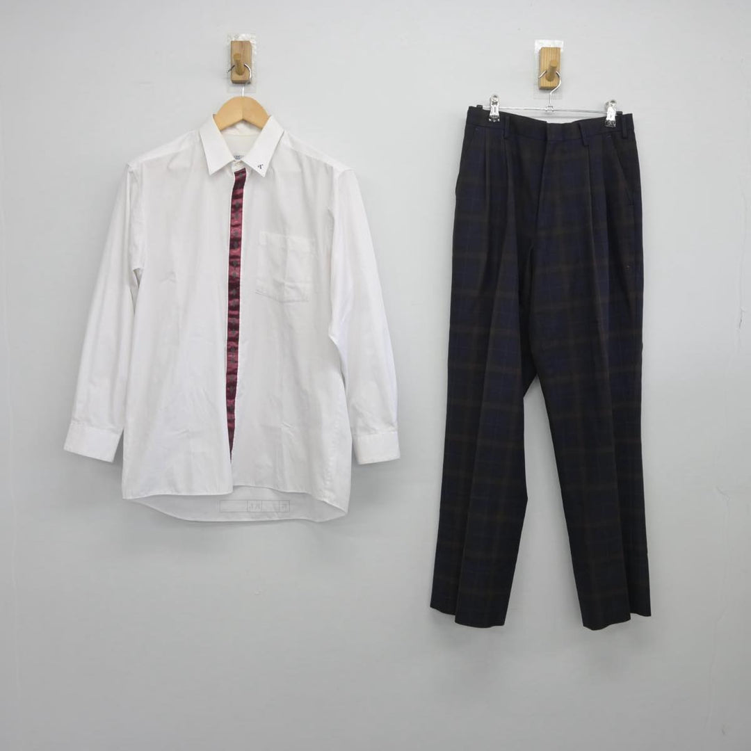 【中古制服】大分県 鶴崎工業高等学校 男子制服 5点（ブレザー・ニット・シャツ・ズボン）sf028426【リサイクル学生服】 | 中古制服通販パレイド