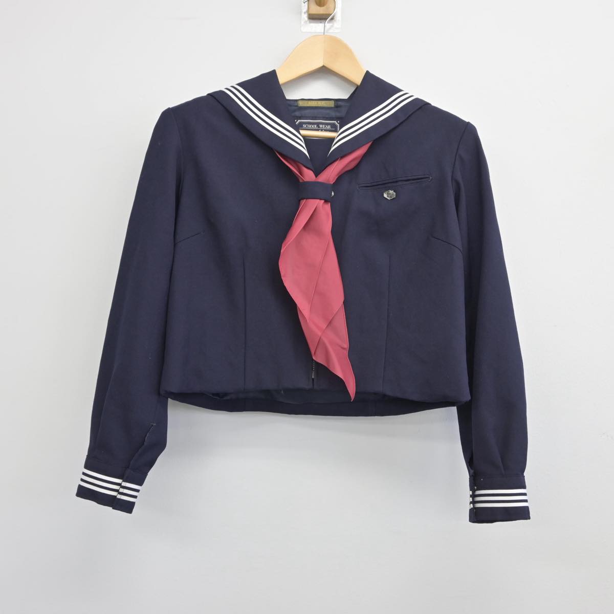 【中古】埼玉県 立川越西高等学校 女子制服 3点（セーラー服・スカート）sf028434