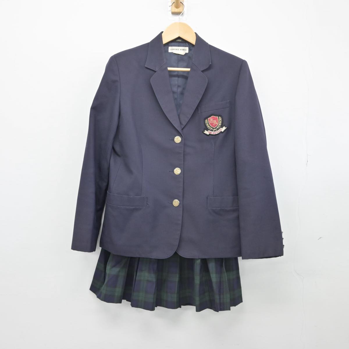 【中古】東京都 多摩高等学校 女子制服 2点（ブレザー・スカート）sf028437