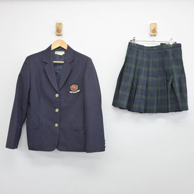 【中古】東京都 多摩高等学校 女子制服 2点（ブレザー・スカート）sf028437