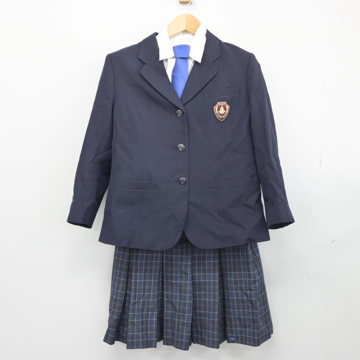 【中古】京都府 大谷高等学校 女子制服 4点（ブレザー・シャツ・スカート）sf028456