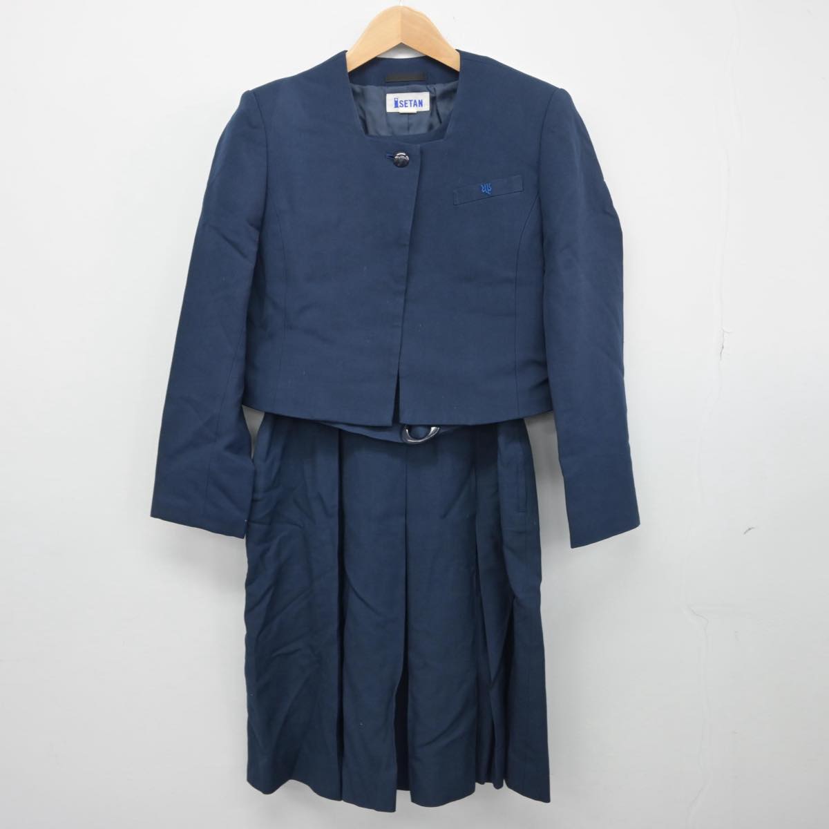 【中古】東京都 東京純心女子中学校 女子制服 3点（ブレザー・ジャンパースカート）sf028457